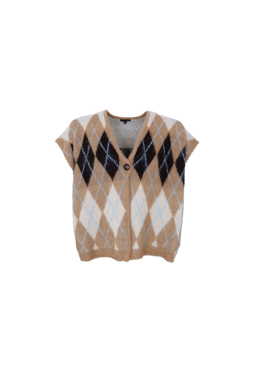 Black Colour - Bcalvina Knit Vest 41236 - Latte