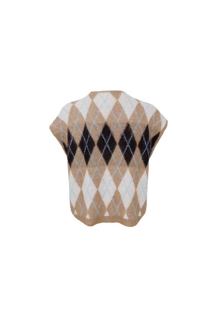 Black Colour - Bcalvina Knit Vest 41236 - Latte