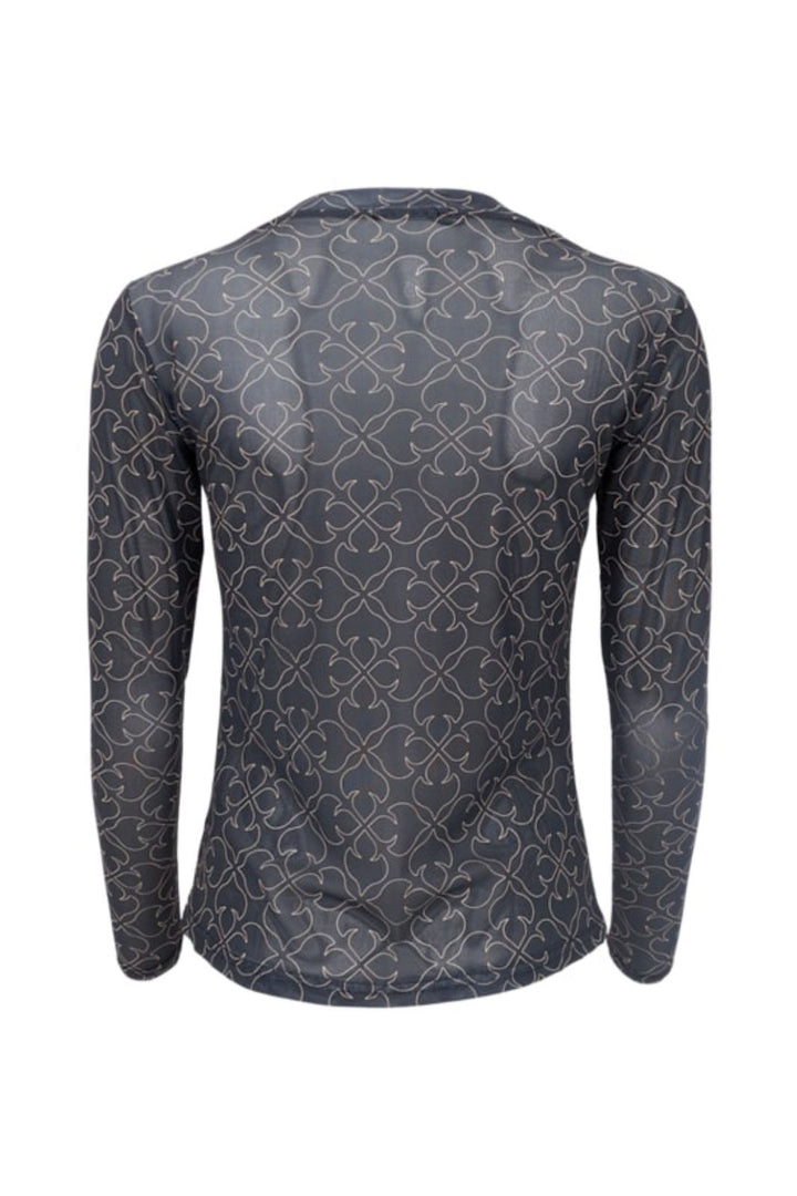 Black Colour - Bcannie Mesh Blouse 3846 - Shirts - Black Deco Bluser 