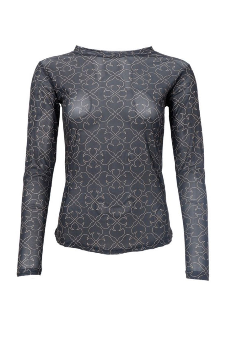 Black Colour - Bcannie Mesh Blouse 3846 - Shirts - Black Deco Bluser 