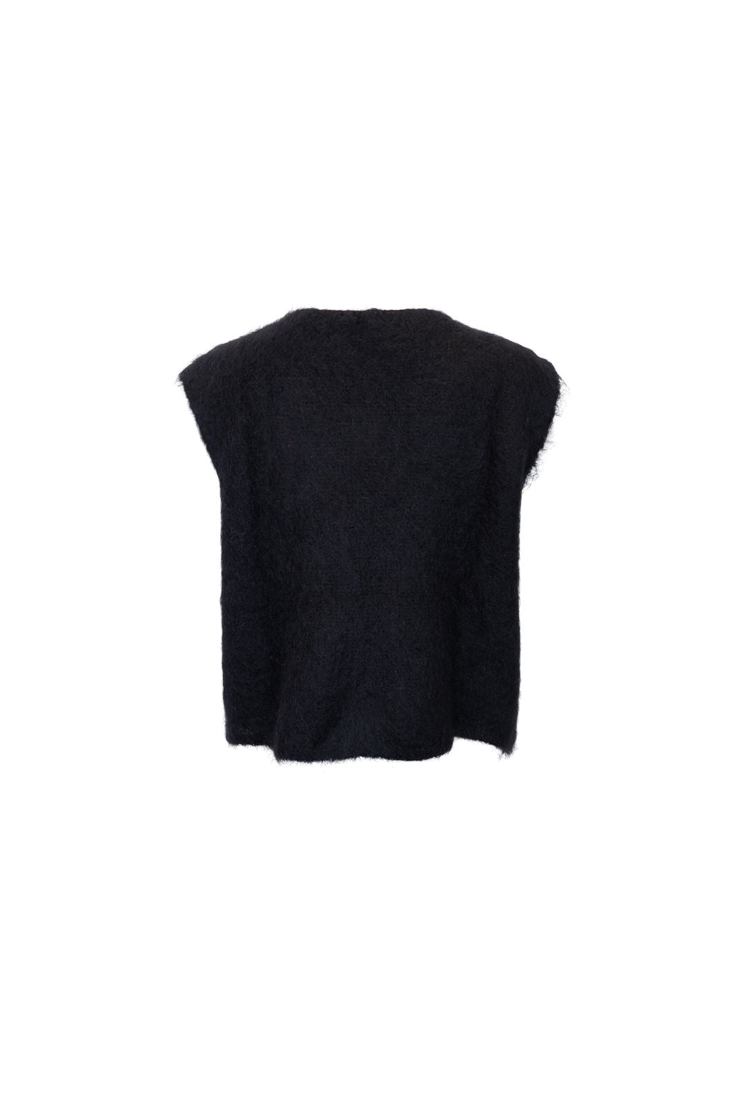 Black Colour - Bcbjoerk Knitted Button Vest 1217 - Black