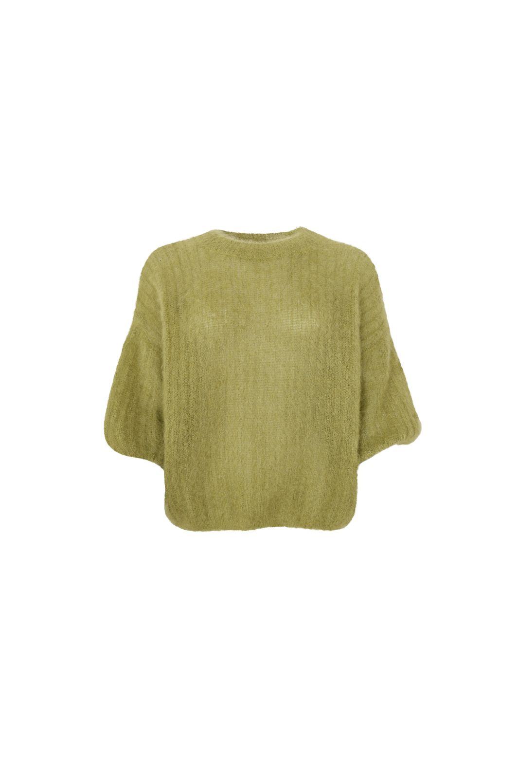 Black Colour - Bcbjoerk S/S Jumper 1260 - Dk. Lime