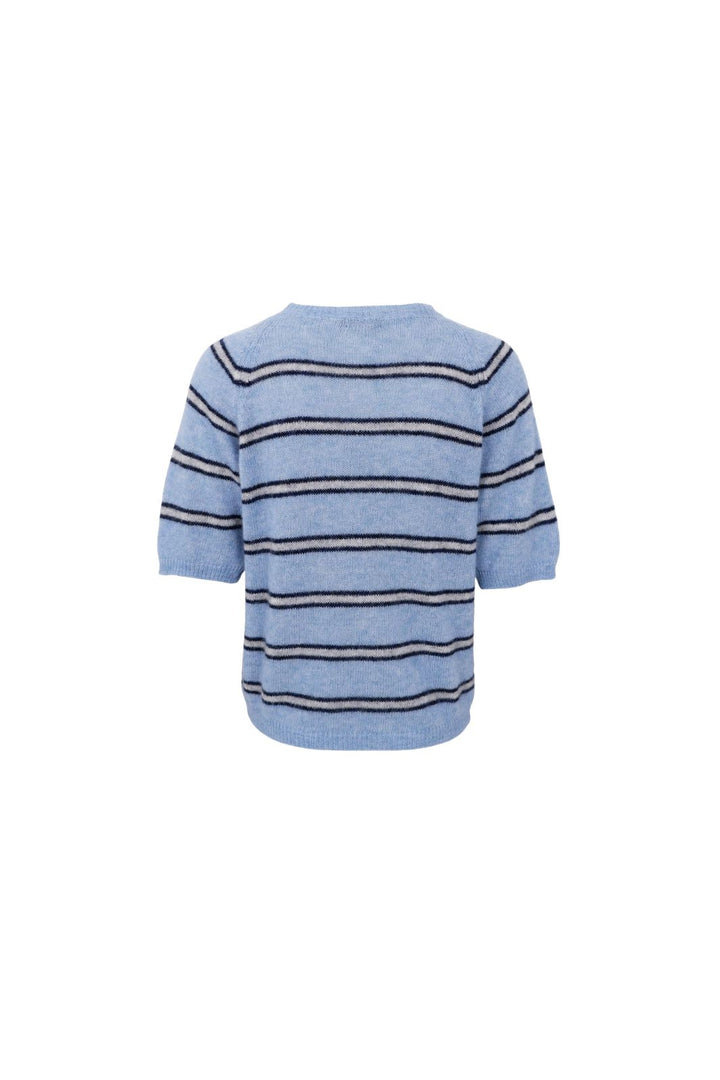 Black Colour - Bcdell Ss Jumper 1246 - Blue Marine