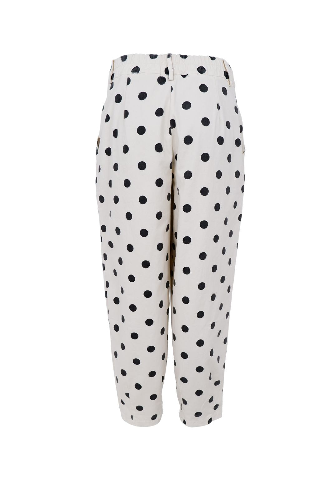 Black Colour - Bcellie Barrel Pant 41092 - White Dot