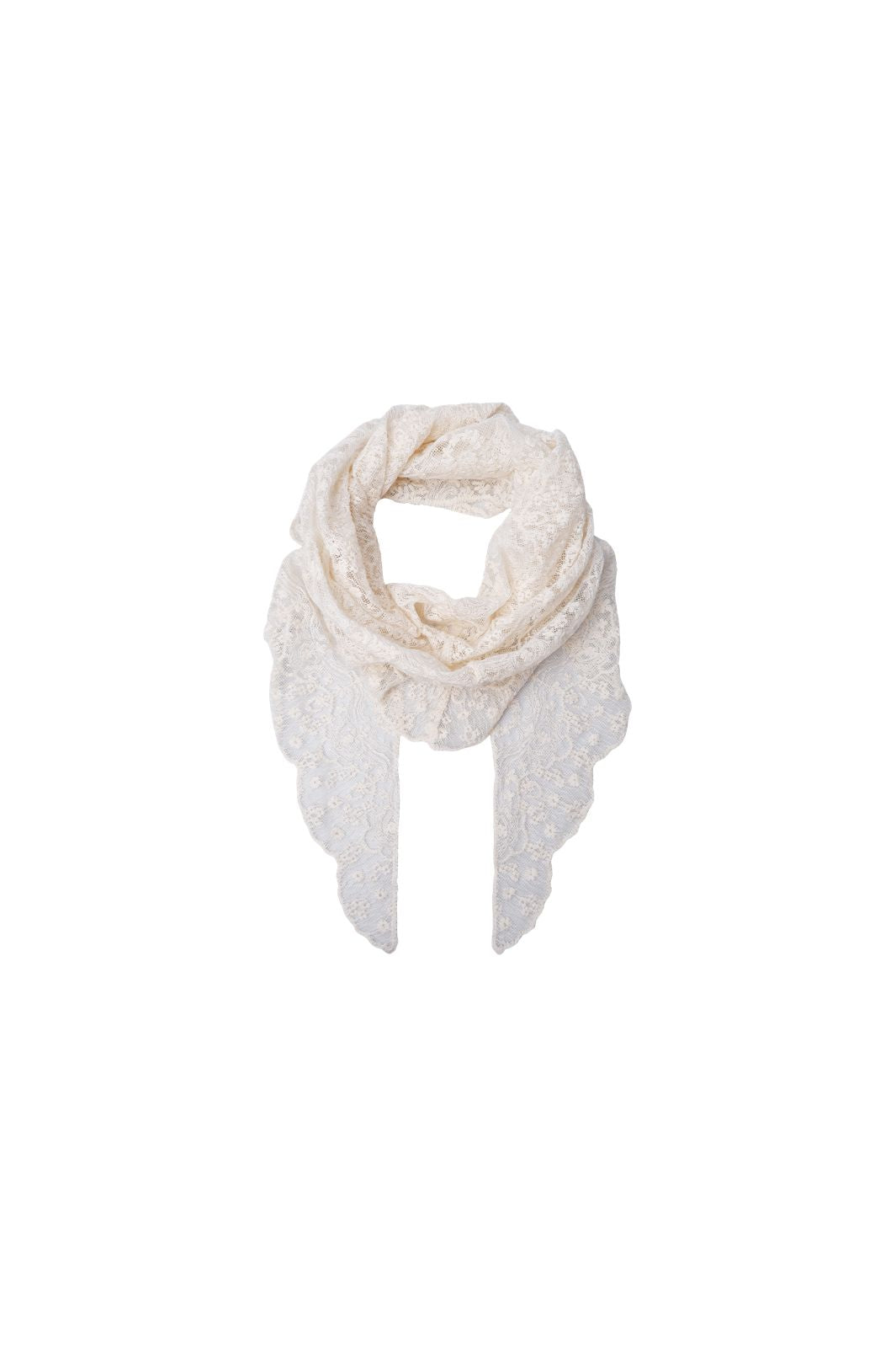 Black Colour - Bcfarianna Triangle Lace Scarf 3650 - Off White