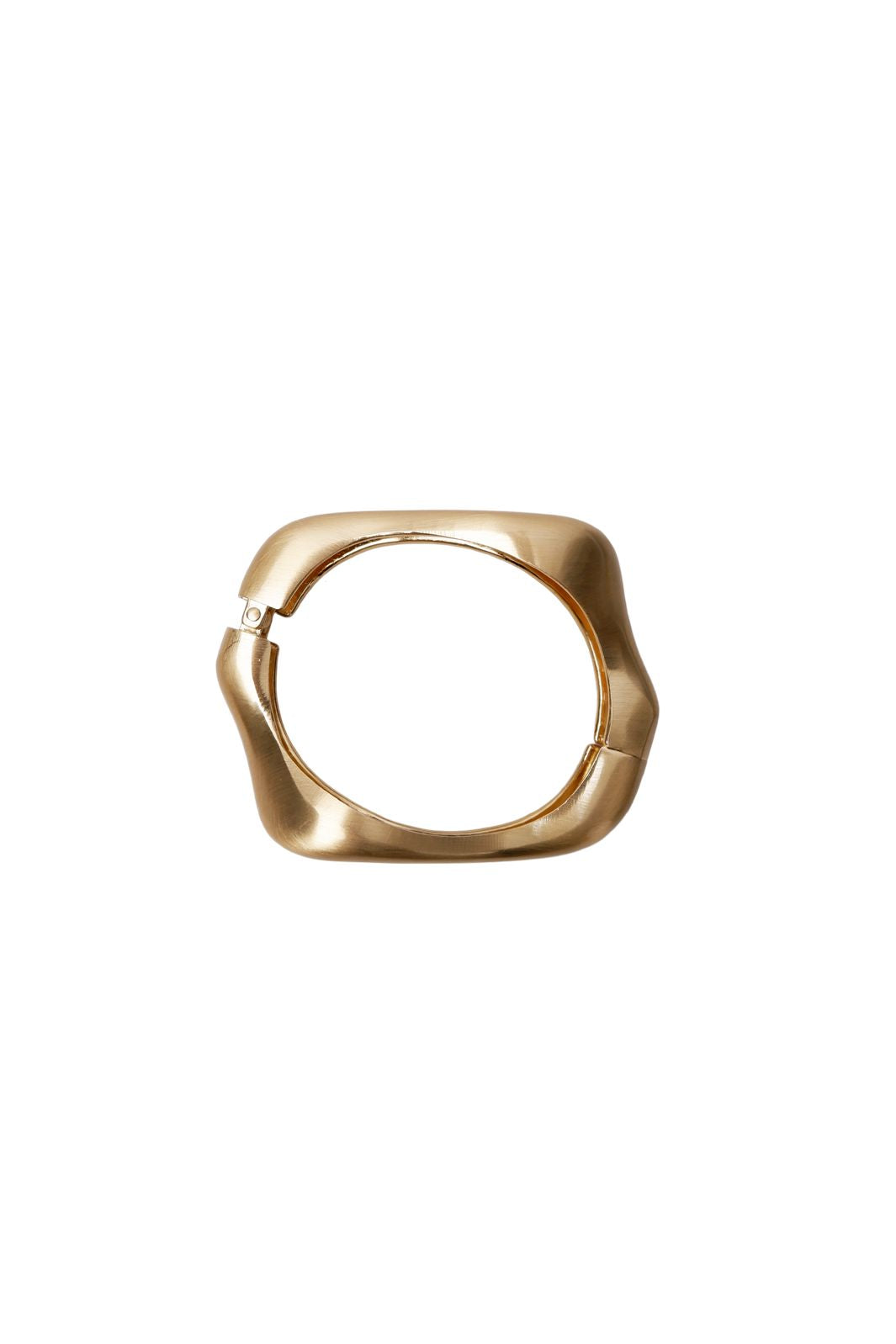 Black Colour - Bcflow Matt Bangle 4524 - Matt Gold Coloured