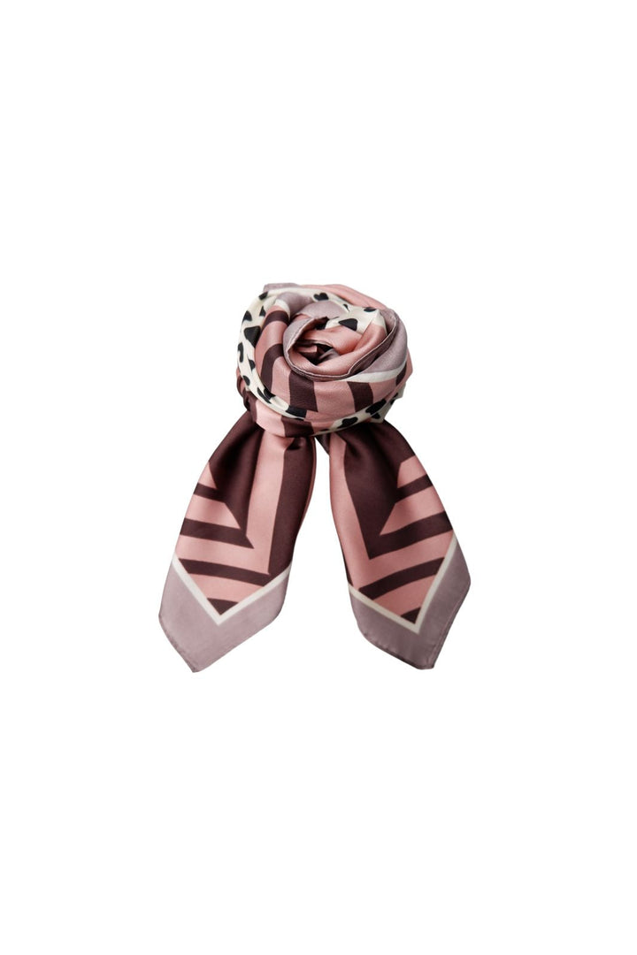 Black Colour - Bchays Mini Scarf 3655 - Winter Rose