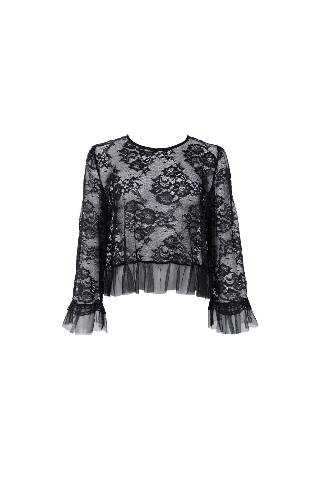 Black Colour - Bcisabel Lace Blouse 41033 - Black