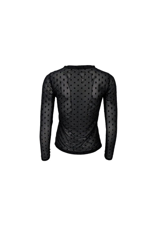 Black Colour - Bcjennie Dotted Mesh Blouse 40611 - Shirts - Espresso