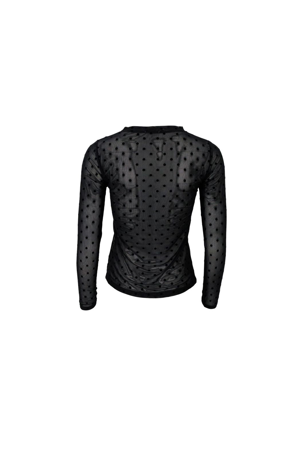 Black Colour - Bcjennie Dotted Mesh Blouse 40611 - Shirts - Espresso