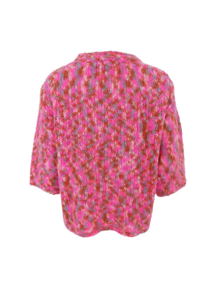 Black Colour - Bcjessa Multi Jumper 1244 - Pink Multi Strikbluser 