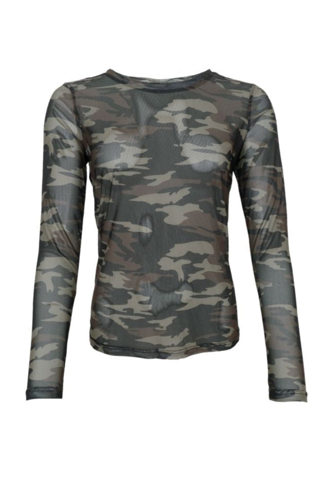 Black Colour - Bckamma Mesh Blouse 42000 - Shirts,Mesh & Basic Blouses - Army