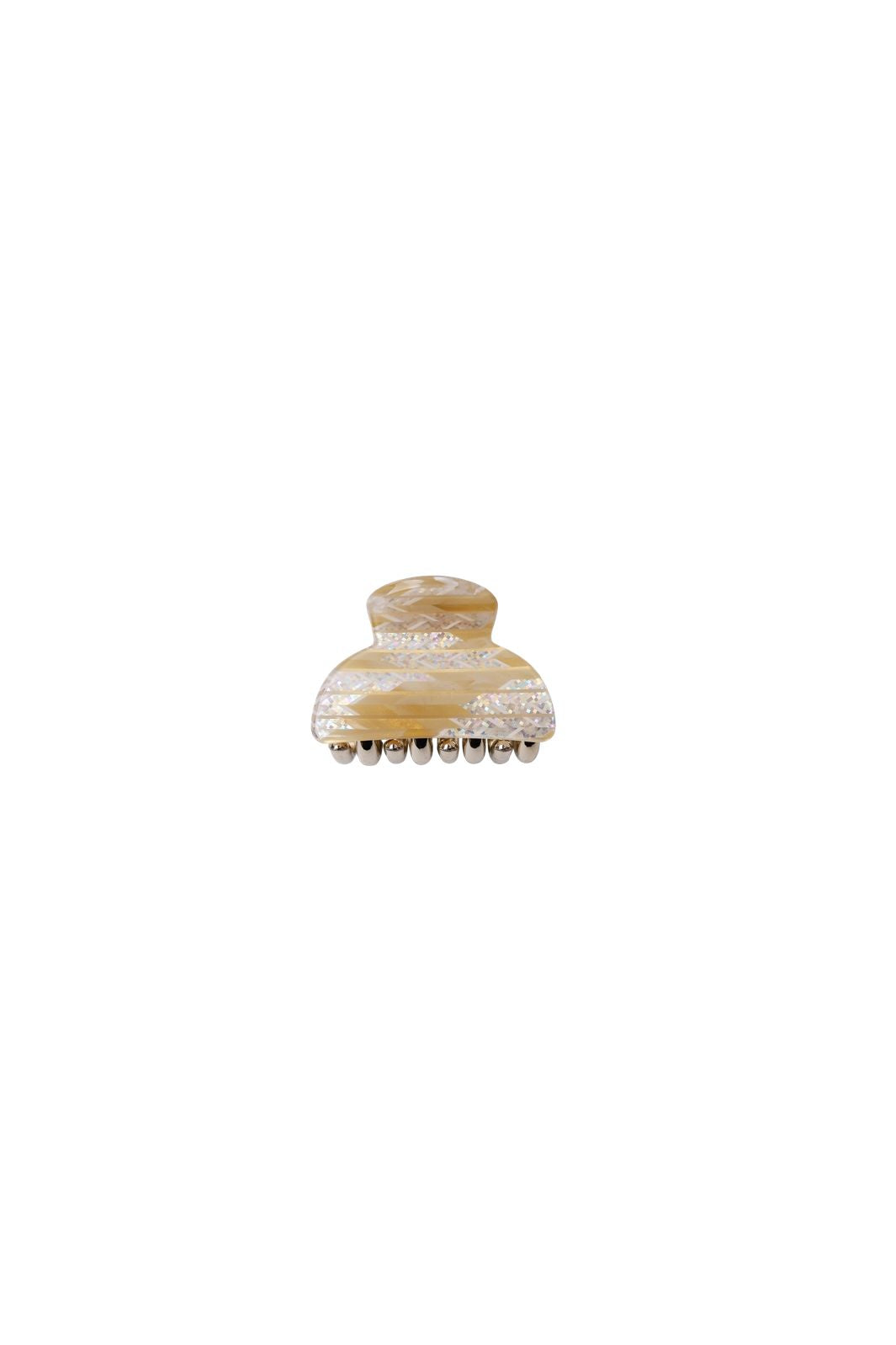Black Colour - Bckaya Small Hair Claw 6072 - Mustard