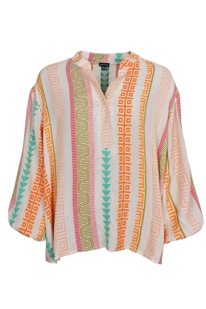 Black Colour - Bckos Shirt 40896 - Orange Multi