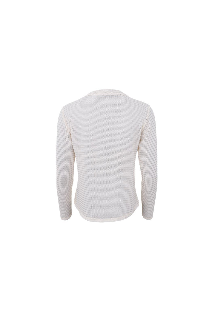 Black Colour - Bclili Mesh Blouse 41071 - Shirts - Cream