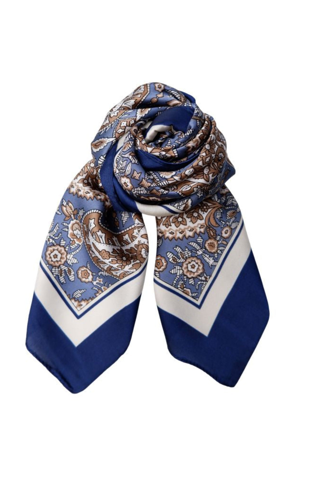 Black Colour - Bcliora Mini Scarf 3664 - Blue