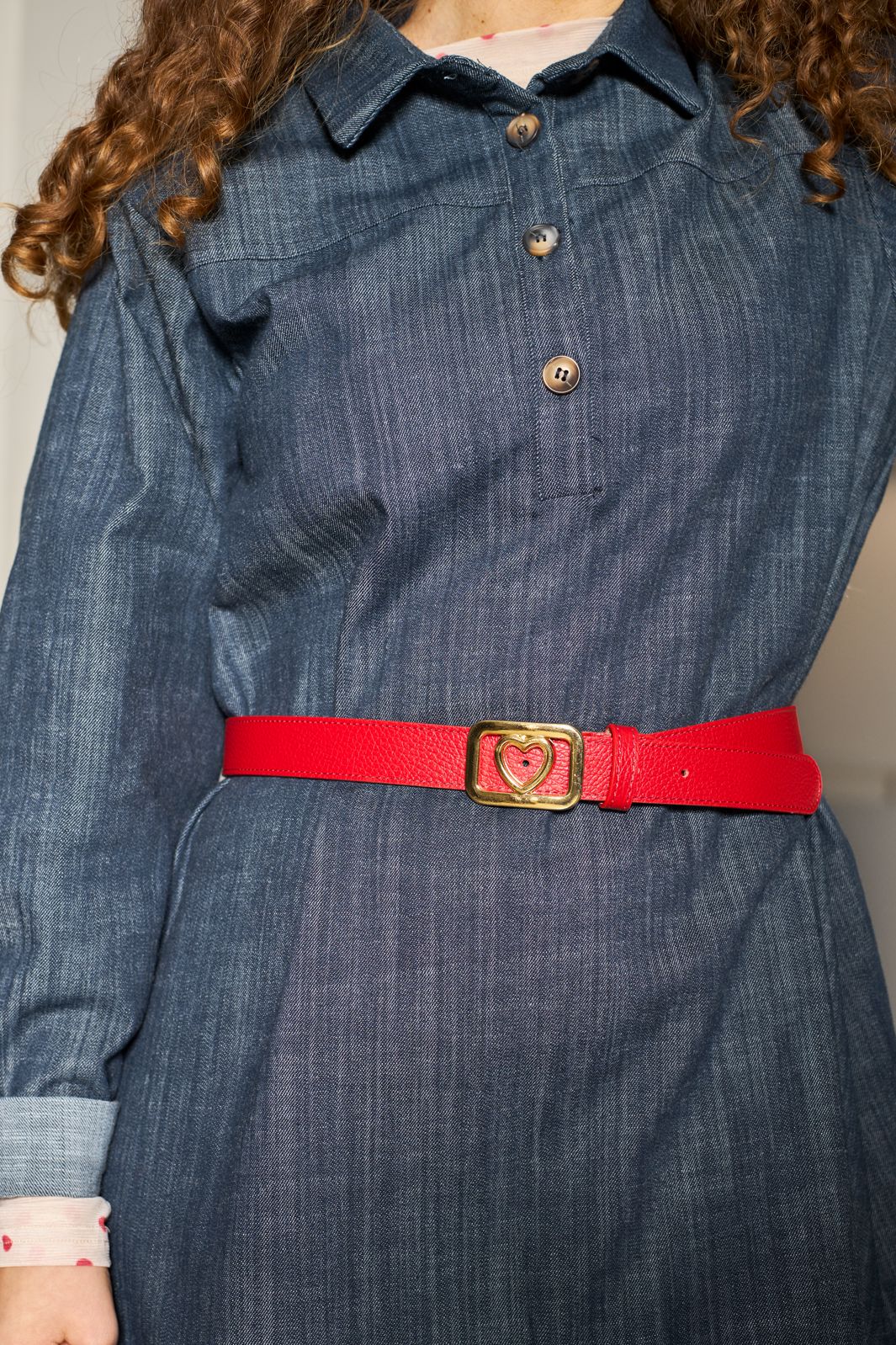 Black Colour - Bclove Belt 10326 - Red