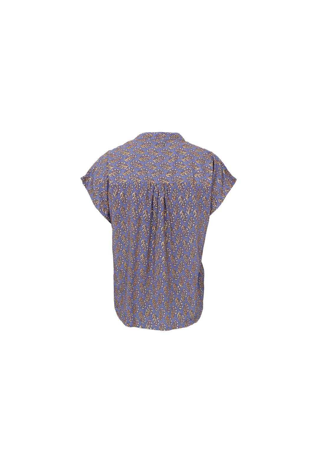 Black Colour - Bcluna Andrea S/S Blouse 39234 - Blue Mist