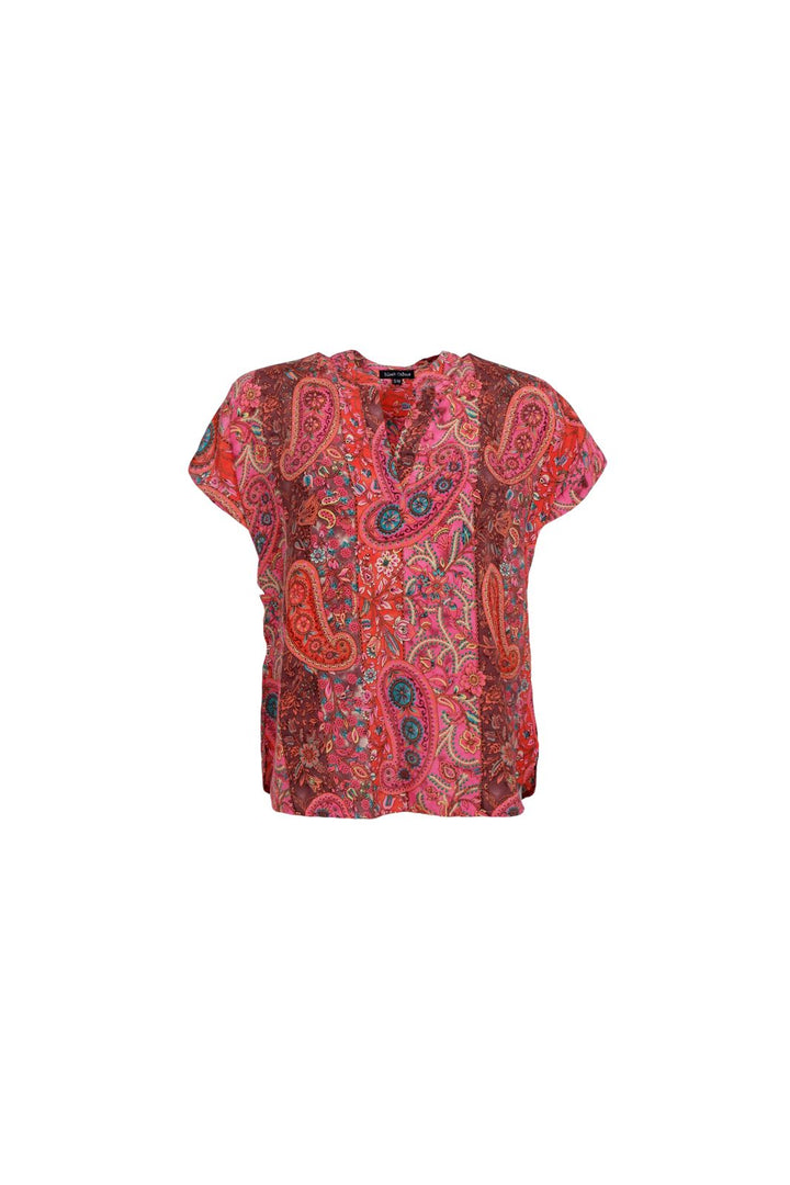 Forhåndsbestilling - Black Colour - Bcluna Andrea S/S Top 39211 - Scarlett Berry