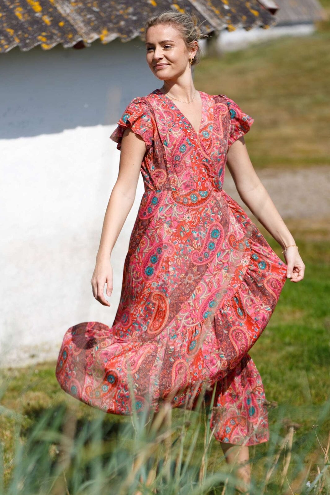 Black Colour - Bcluna Flared Wrap Dress 39151 - Scarlett Berry