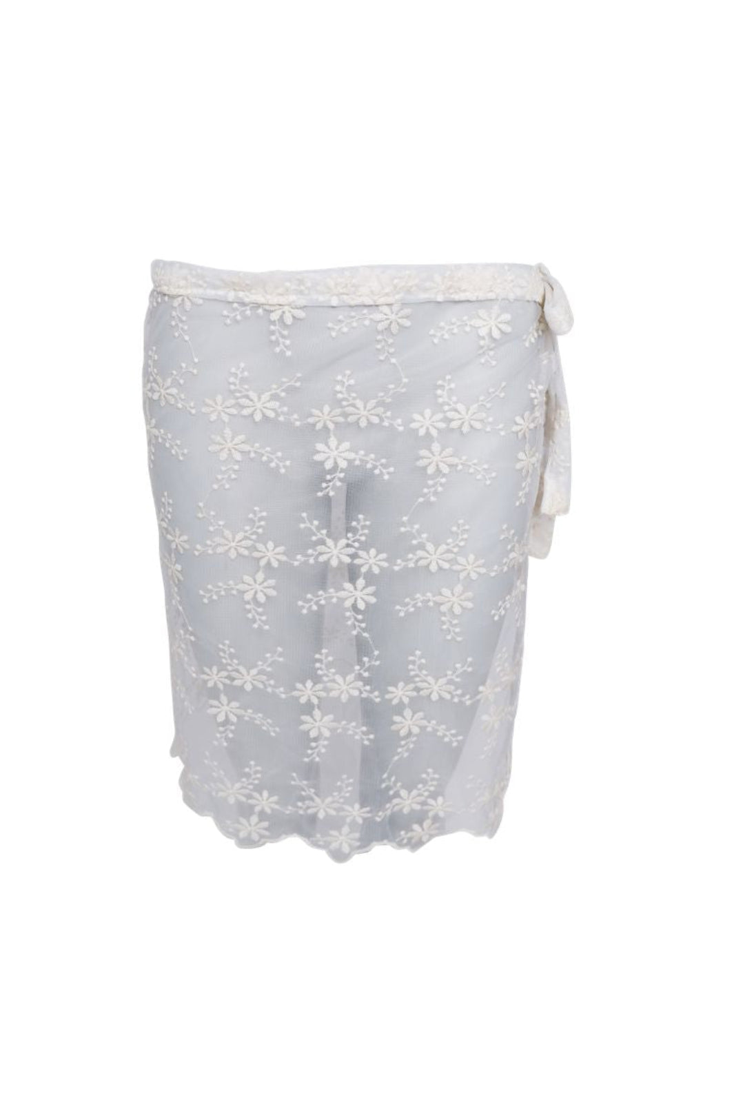 Black Colour - Bclurianna Lace Tie Skirt 3670 - Creme