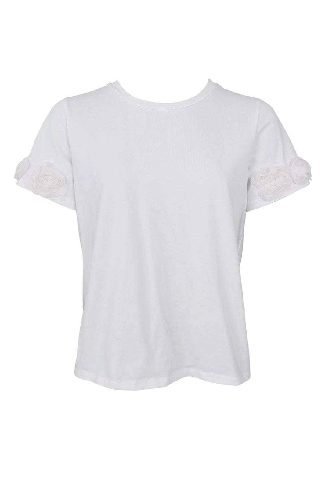 Black Colour - Bcmay Flowerpatch Tee 41102 - Shirts - Off White T-shirts 
