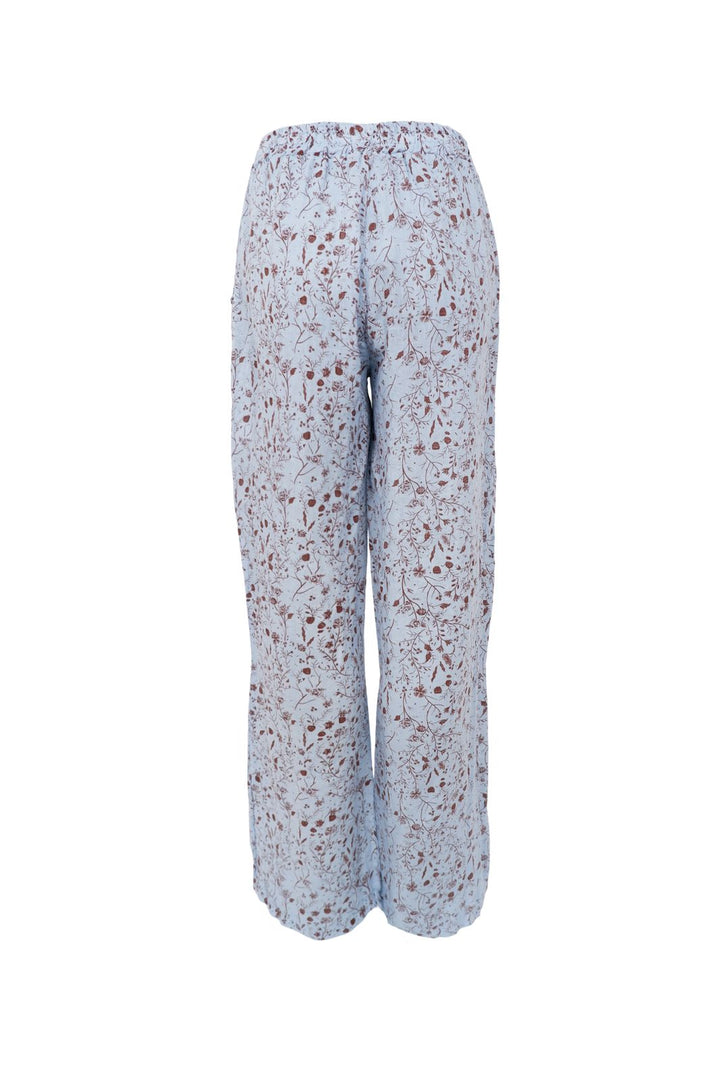 Black Colour - Bcmelina Wide Linen Pant 41114 - Floral