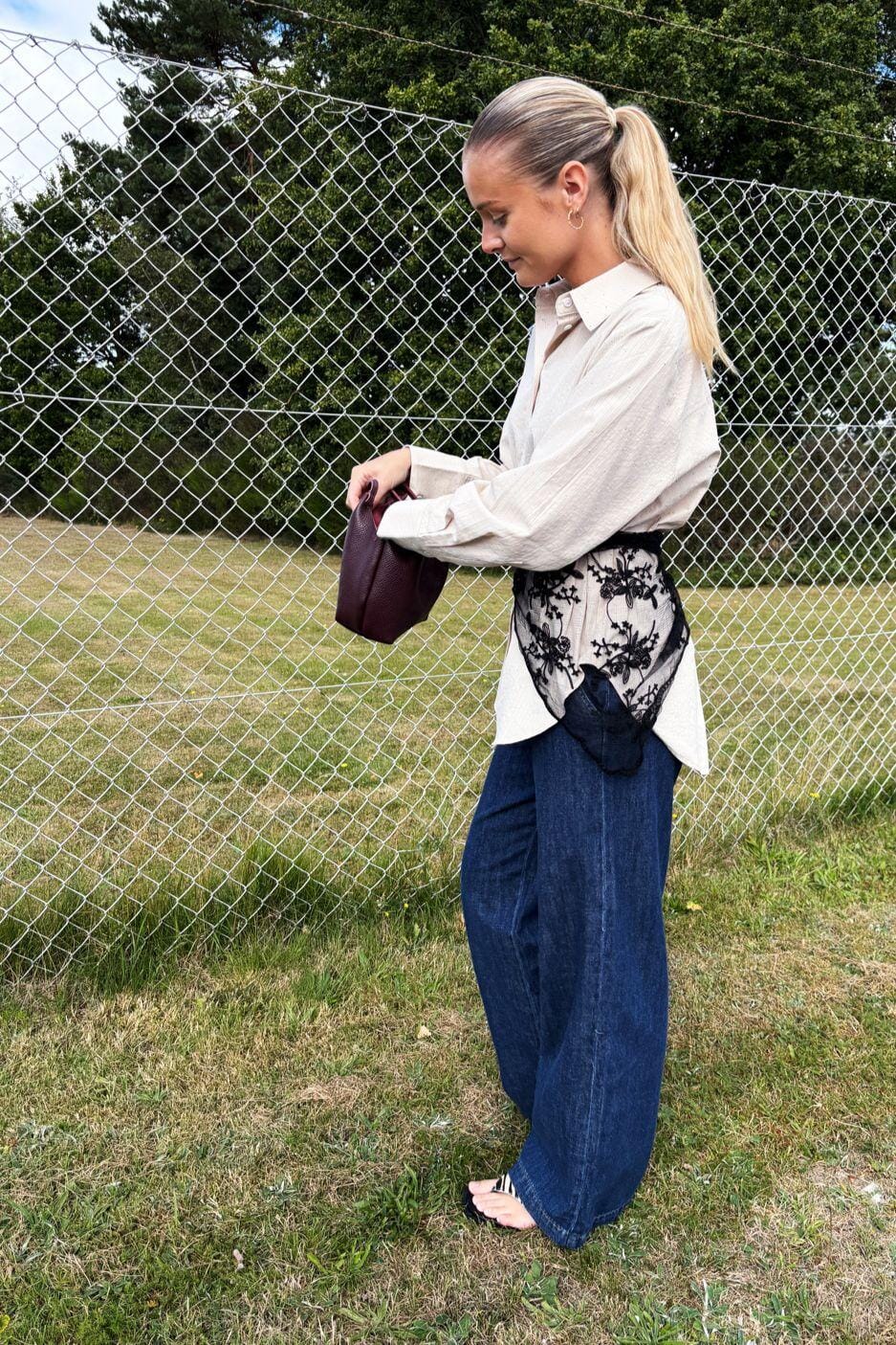 Black Colour - Bcmiriana Triangle Lace Scarf 3643 - Black Tørklæder 