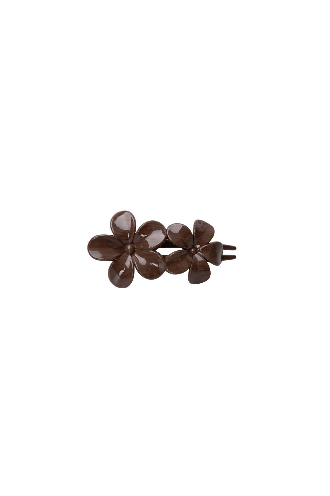 Black Colour - Bcrosella Flower Hair Clip 6074 - Coffee