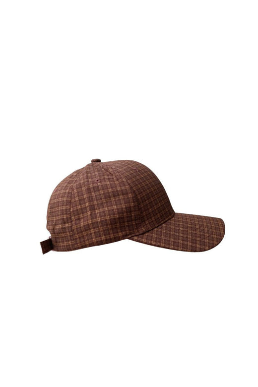 Black Colour - Bczigga Checked Cap 8058 - Coffee