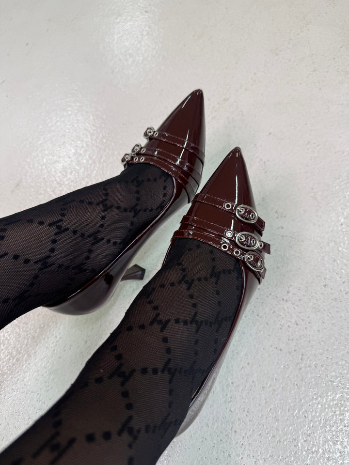 Bloom - Bellflowerstiletto - Dark Maroon Stiletter 