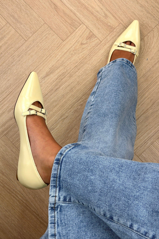 Bloom - Galanthus Ballet Flats - Light Yellow Ballerinaer 