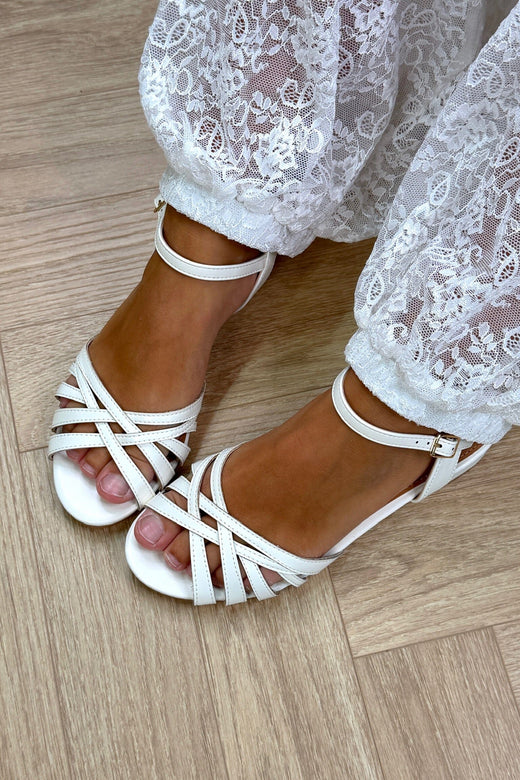 Bloom - Geranium Sandals - White Sandaler 