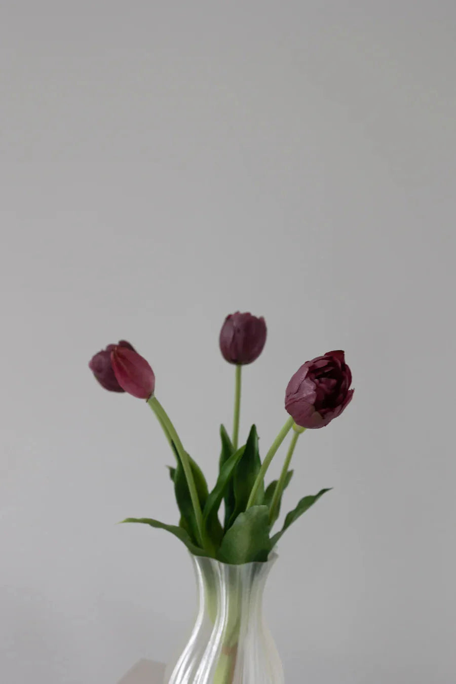 Bloom Objects - Artificial Layered Tulips Bordeaux 02-175 - Bordeaux Dekoration 