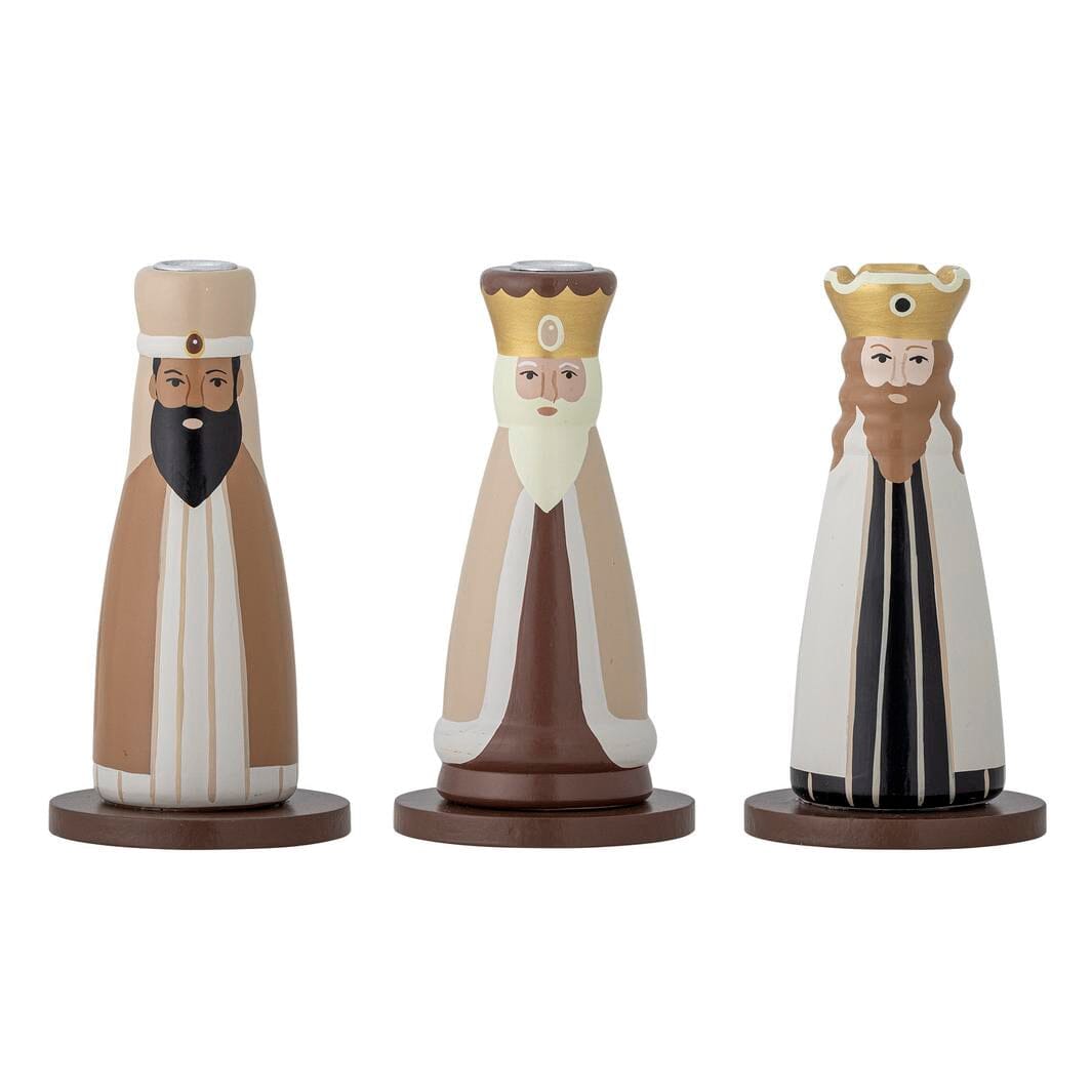 Bloomingville - Betiel Lysestage, Natur, FSC®100%, Bøg 82062836 - Nature