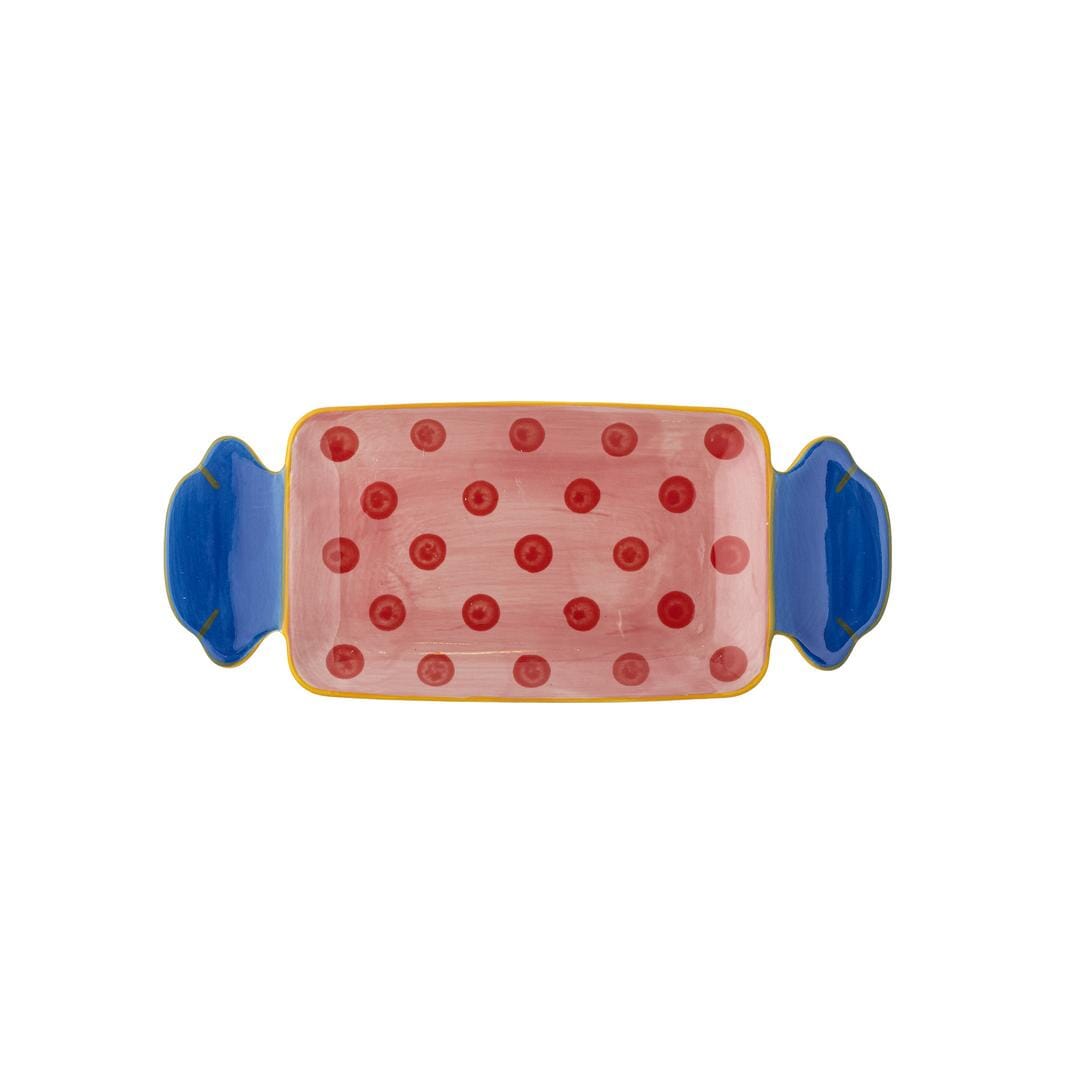 Bloomingville - Caramella Serveringsfad, Rosa, Stentøj 82072358 - Rose