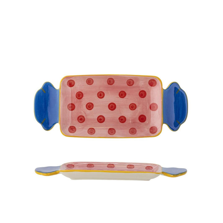 Bloomingville - Caramella Serveringsfad, Rosa, Stentøj 82072358 - Rose