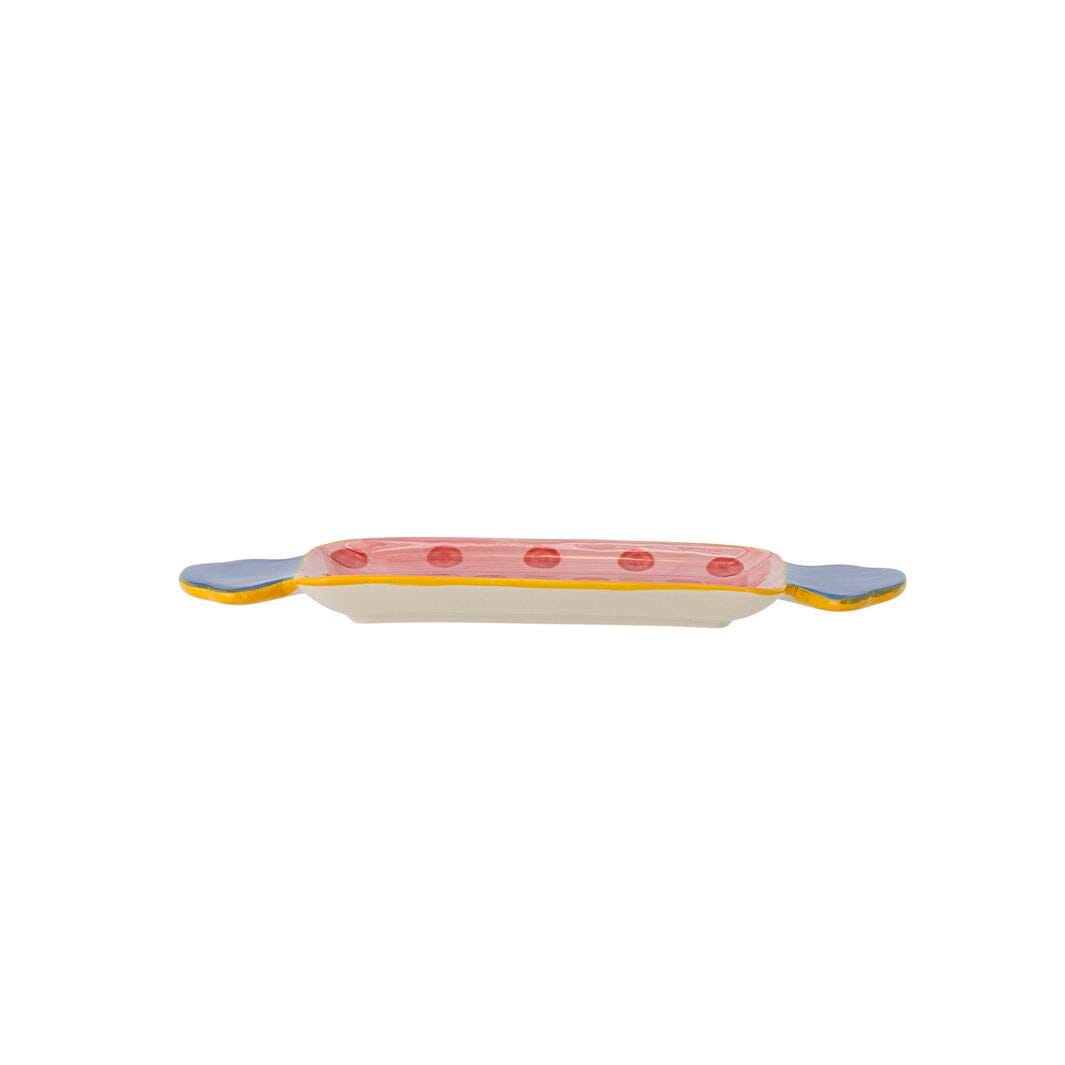 Bloomingville - Caramella Serveringsfad, Rosa, Stentøj 82072358 - Rose