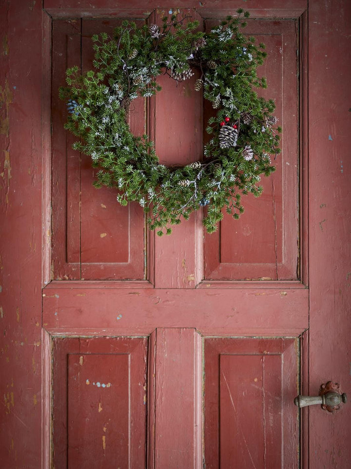 Bloomingville - Cedar Krans, Grøn, Kunstige Blomster 82072345 - Green