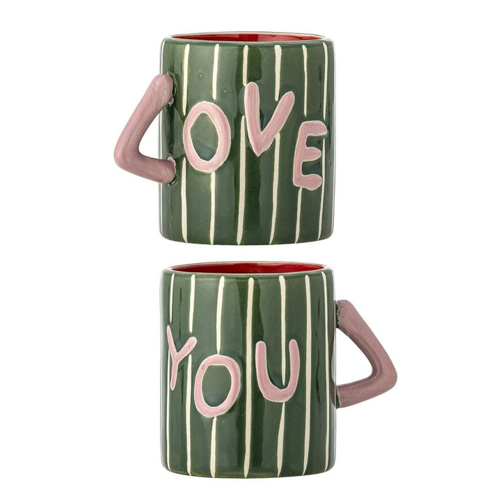 Bloomingville - Cherish Krus, Grøn, Stentøj 82063508 - Green