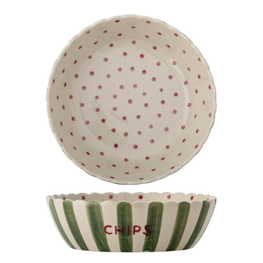 Bloomingville - Chip Skål, Grøn, Stentøj 82069738 - Green