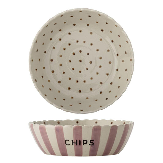 Bloomingville - Chip Skål, Rosa, Stentøj 82069735 - Rose