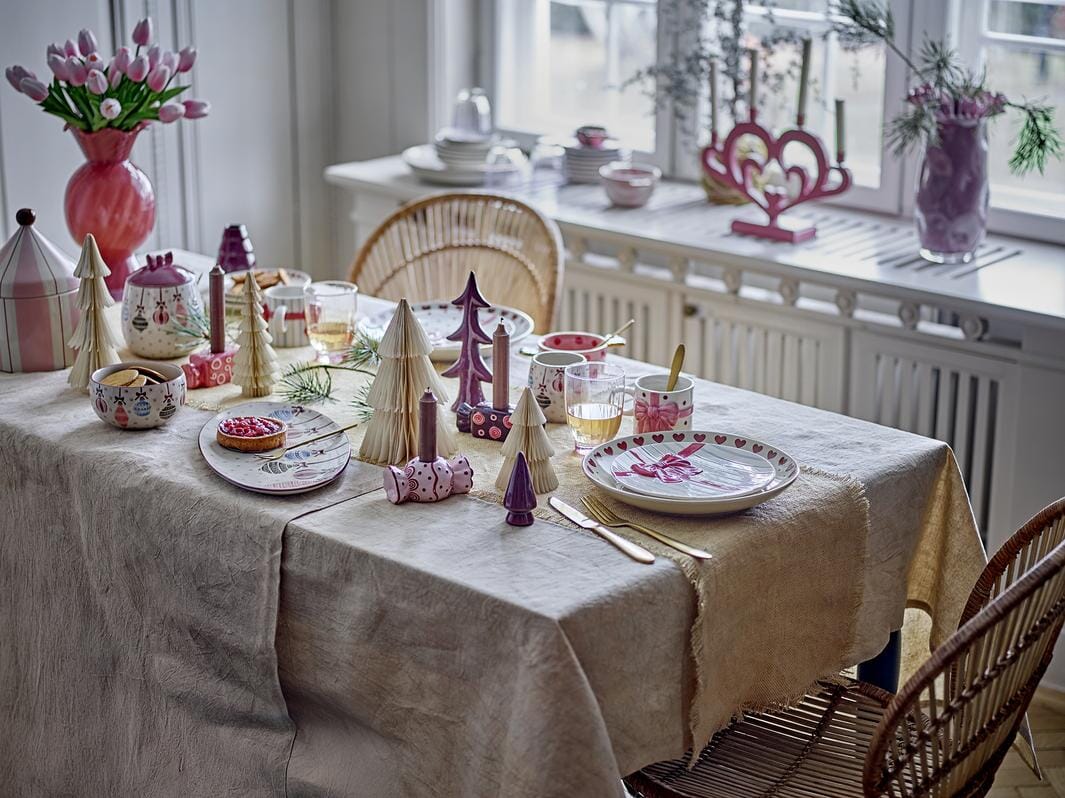 Bloomingville - Cimmi Krukke m/låg, Rosa, Stentøj 82063345 - Rose