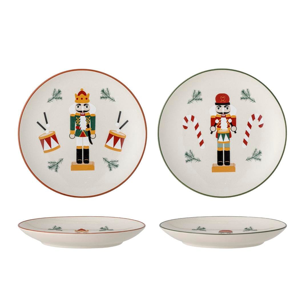 Bloomingville - Jolly Tallerken, Rød, Stentøj 82058611 - Red