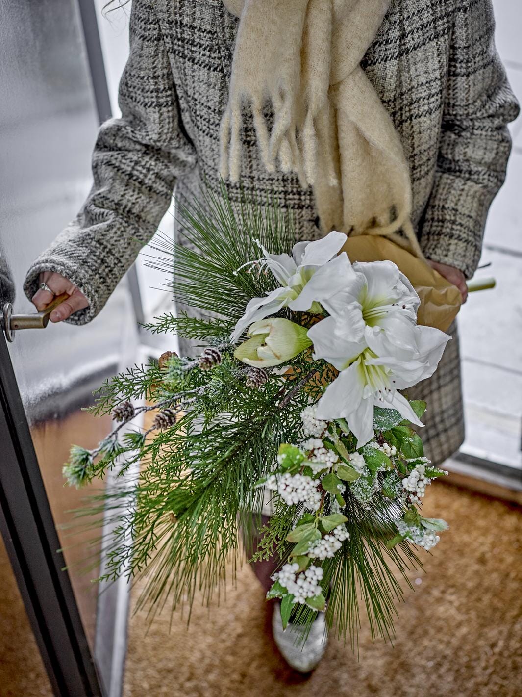Bloomingville - Kristin Buket, Hvid, Kunstige Blomster 82073042 - White