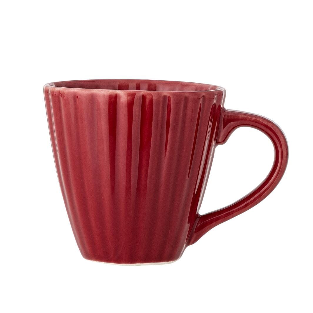 Bloomingville - Latina Krus, Rød, Stentøj 82061932 - Red