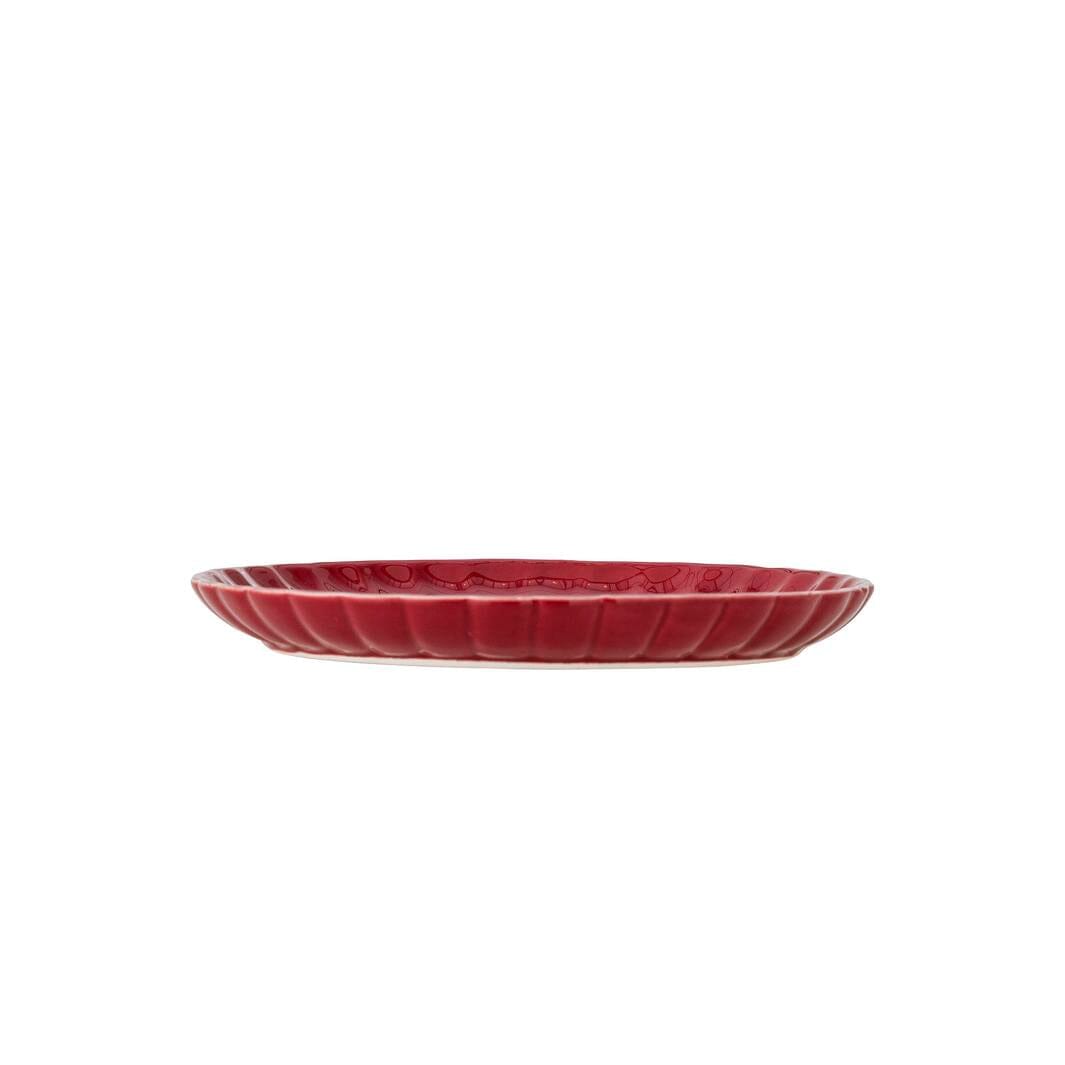 Bloomingville - Latina Tallerken, Rød, Stentøj 82061930 - Red