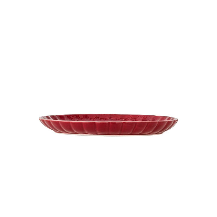 Bloomingville - Latina Tallerken, Rød, Stentøj 82061930 - Red