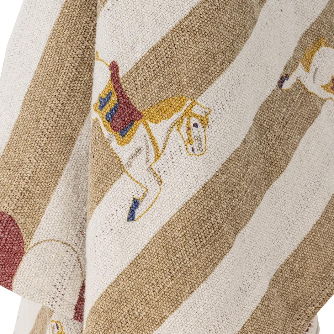 Bloomingville - Merry-go-round Plaid, Natur, Genanvendt Bomuld 82062858 - Nature