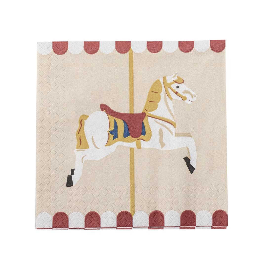 Bloomingville - Merry-go-round Serviet, Natur, FSC® Mix, Papir 82062899 - Nature
